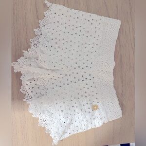 OndadeMar White Crochet Swim Coverup